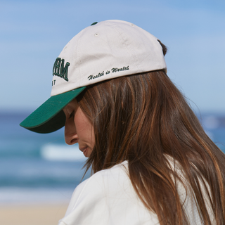 Cap - Off White/Green