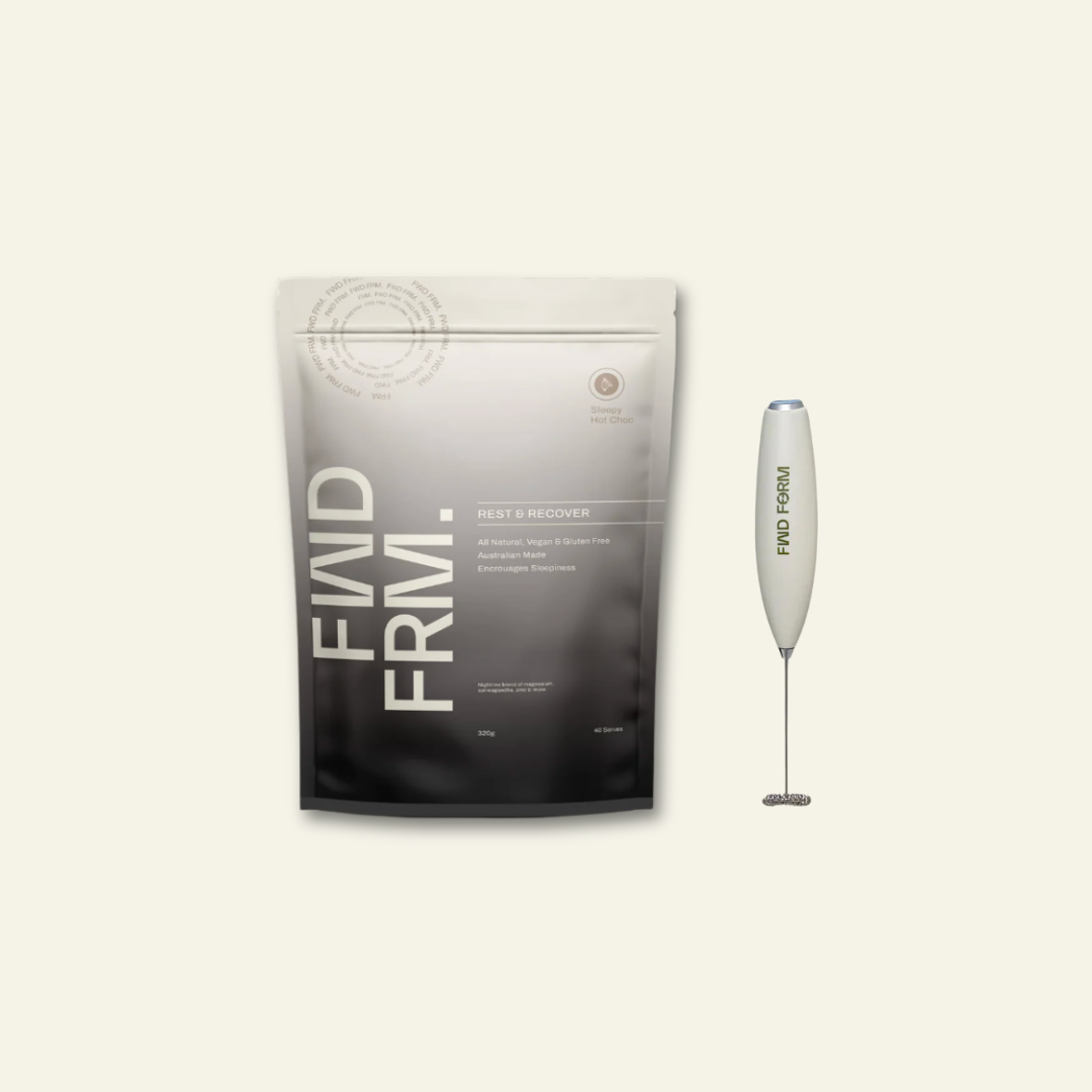 FWD FRM Evening Bundle — Rest & Recover Ritual with the FWD FRM hand mixer
